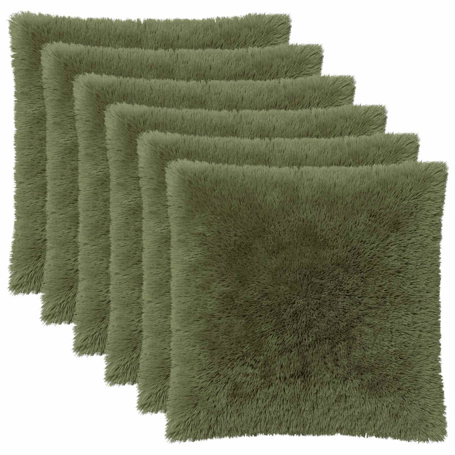 Kussensloop 6 pcs HEERLEN Groen 60 x 60 cm PV Fleece