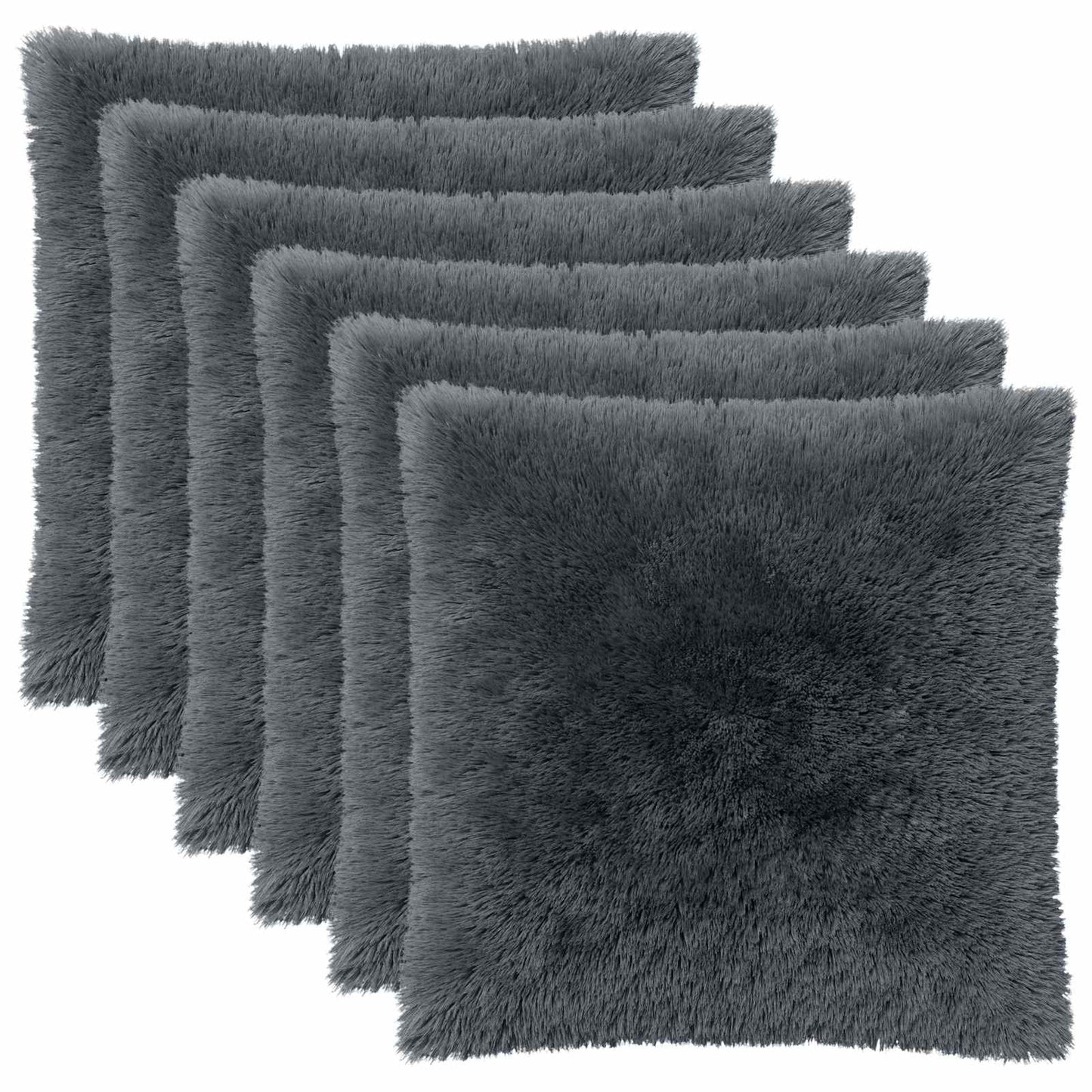 Kussensloop 6 pcs HEERLEN Antracietkleurig 60 x 60 cm PV Fleece