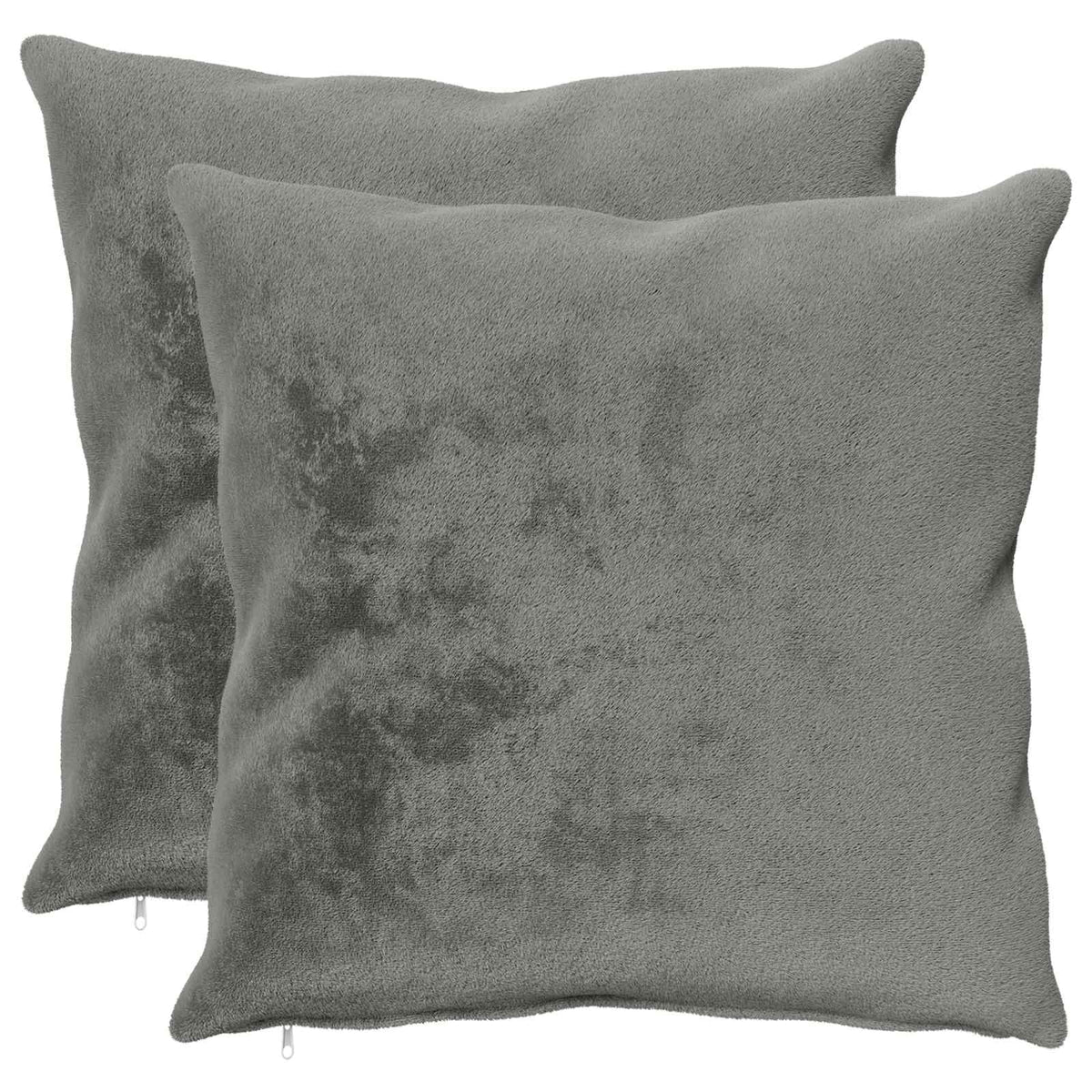Kussensloop 2 st HEERLEN Donkergrijs 60 x 60 cm Flanel