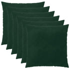 Kussensloop 6 pcs HEERLEN Donkergroen 65 x 65 cm Fluweel