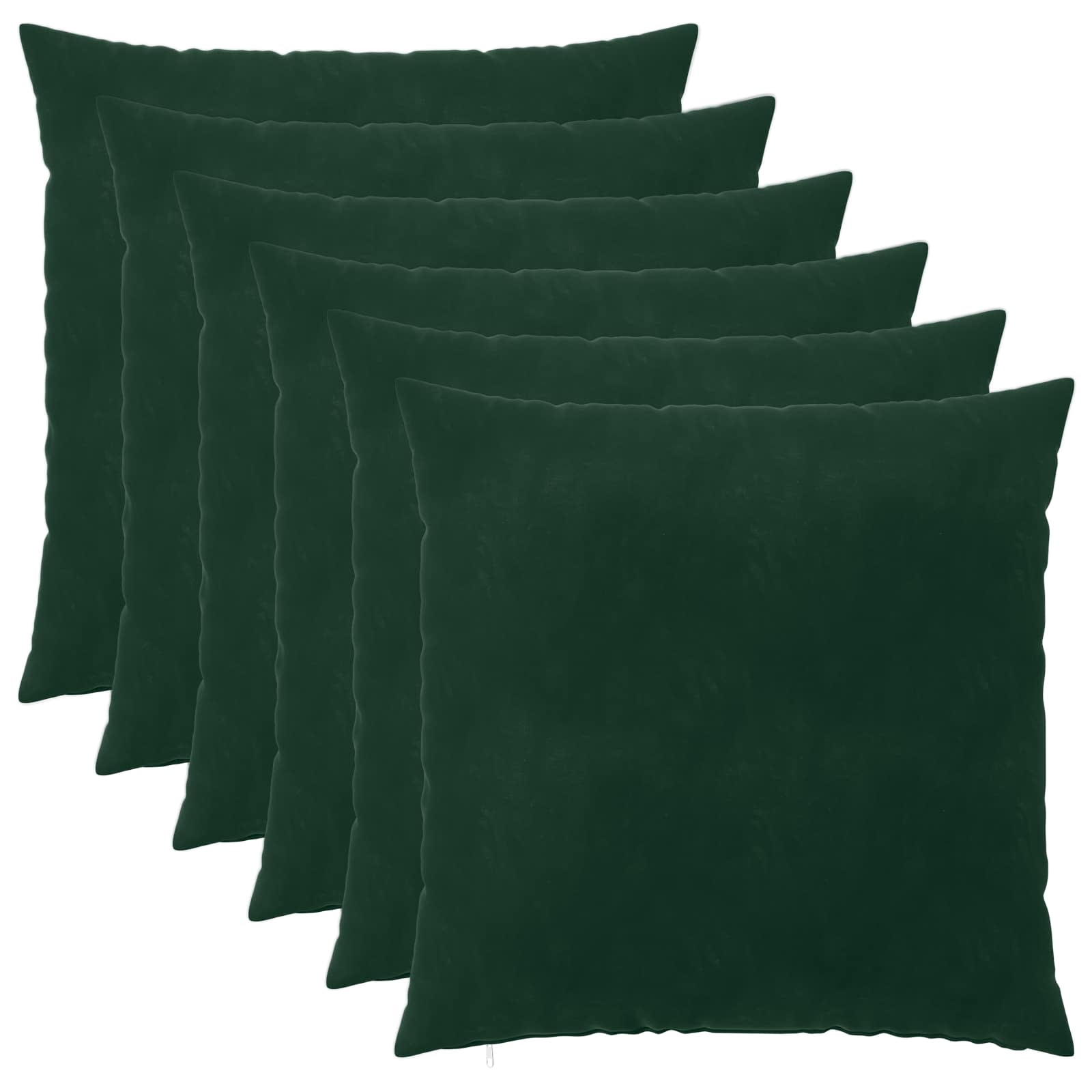 Kussensloop 6 pcs HEERLEN Donkergroen 65 x 65 cm Fluweel
