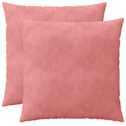 Kussensloop 2 stuks roze 65x65 cm fluweel