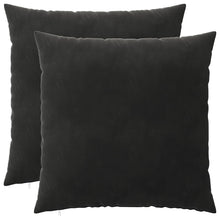 Kussensloop 2 pcs HEERLEN Zwart 65 x 65 cm Fluweel