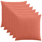 Kussensloop 65x65 cm rood-oranje corduroy