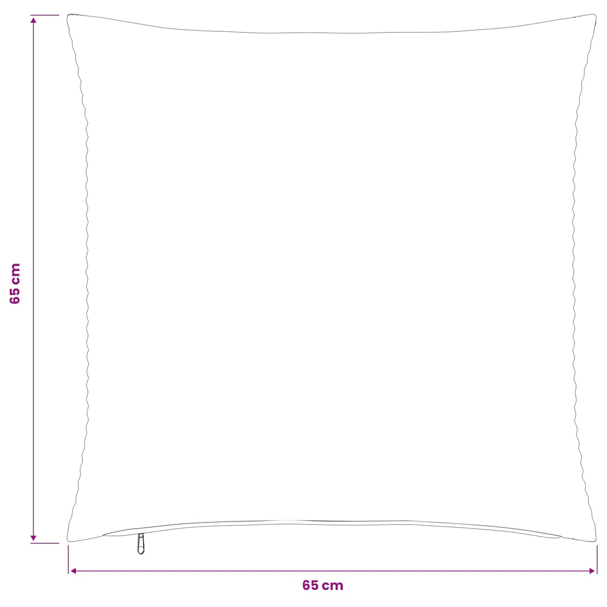 Kussensloop 6 pcs HEERLEN Antracietkleurig 65 x 65 cm corduroy