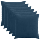 Kussensloop 6 stuks marineblauw 65x65 cm corduroy