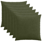 Kussensloop groen 65 x 65 cm (6 stuks)