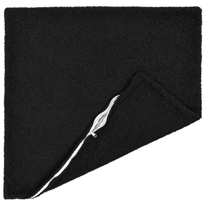 Kussensloop 6 pcs HEERLEN Zwart 65 x 65 cm Bouclé