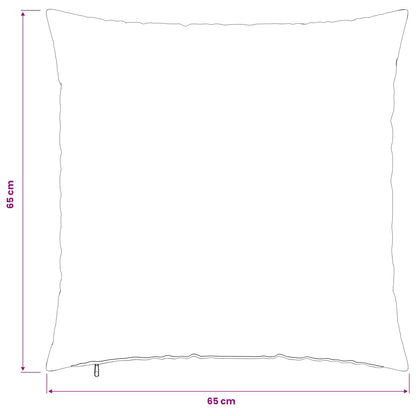 Kussensloop 6 pcs HEERLEN Zwart 65 x 65 cm Bouclé