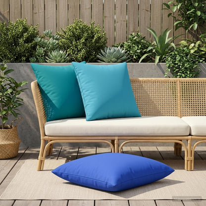 Kussensloop 6 pcs HEERLEN Turquoise 80 x 80 cm Polyester