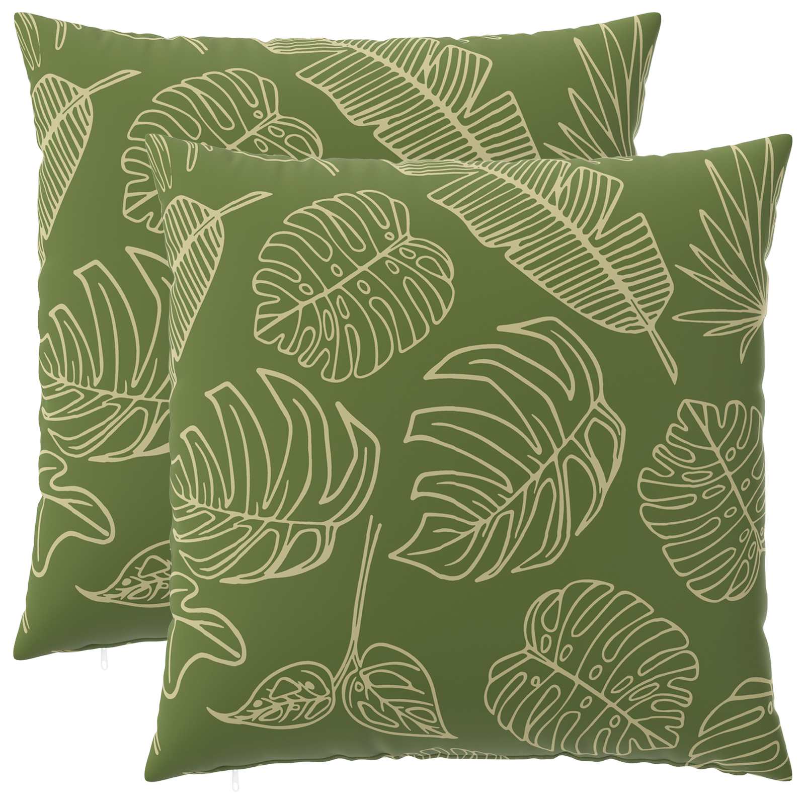 Kussensloop 2 pcs HEERLEN Bladontwerp 65 x 65 cm Polyester