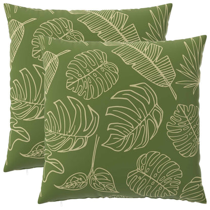 Kussensloop 2 pcs HEERLEN Bladontwerp 65 x 65 cm Polyester