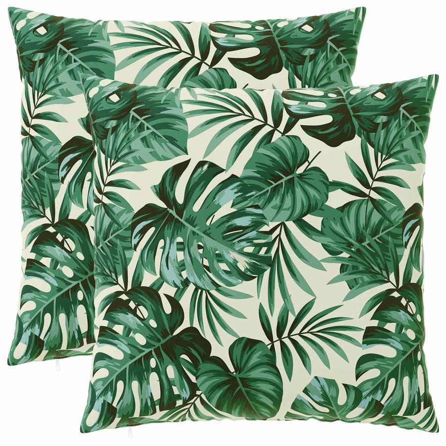 Kussensloop 2 pcs HEERLEN Bladpatroon 65 x 65 cm Polyester