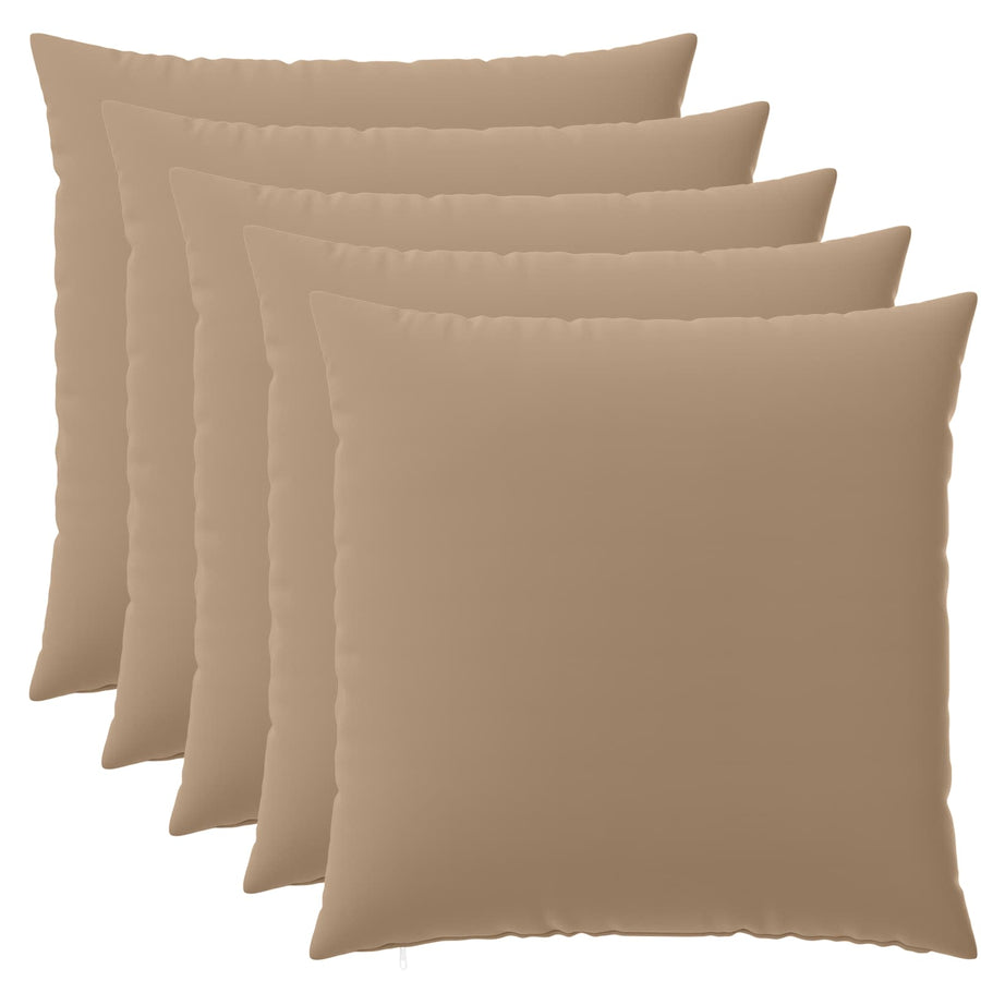 Kussensloop 6 st HEERLEN Taupe 65 x 65 cm Polyester