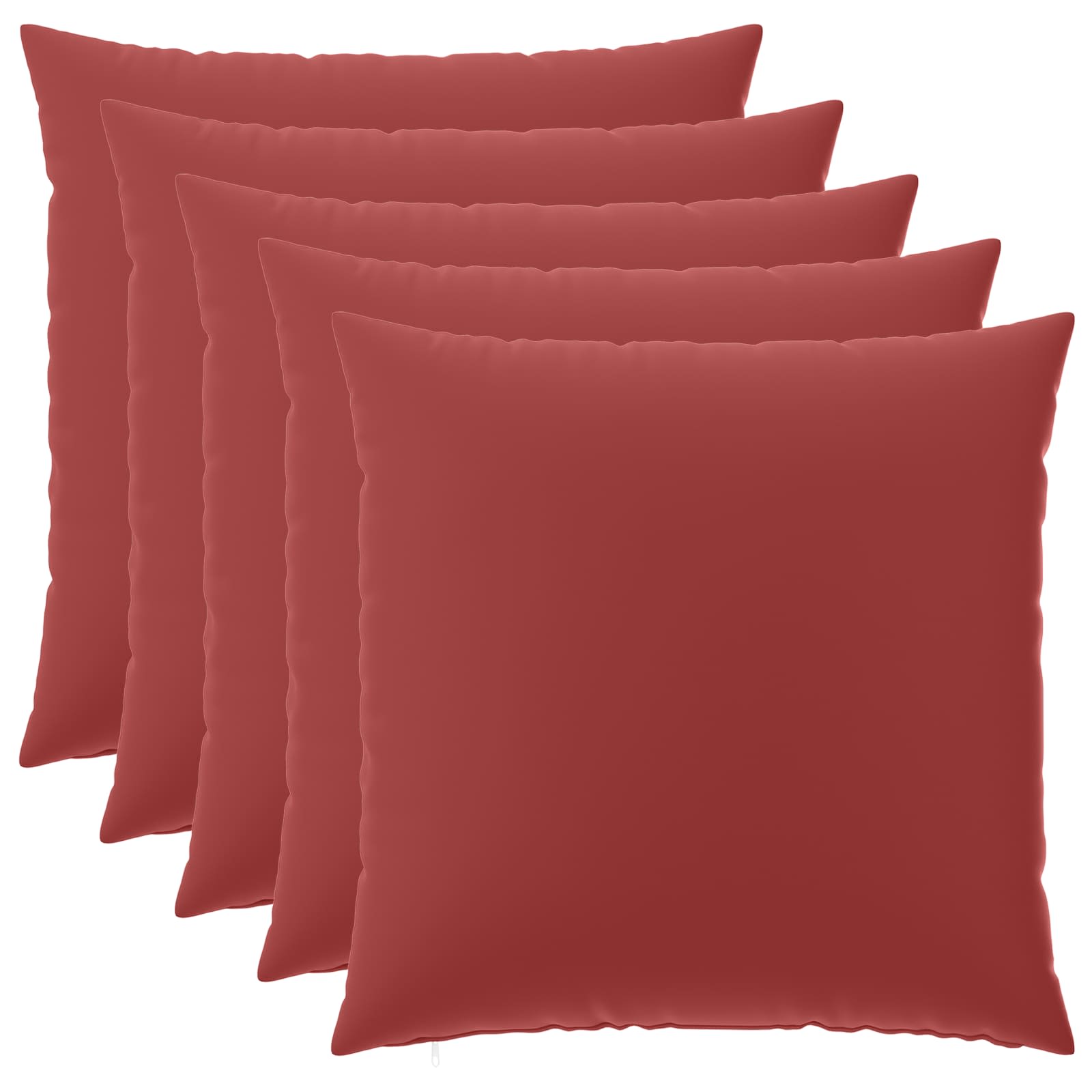 Kussensloop 6 pcs HEERLEN Wijnrood 65 x 65 cm Polyester