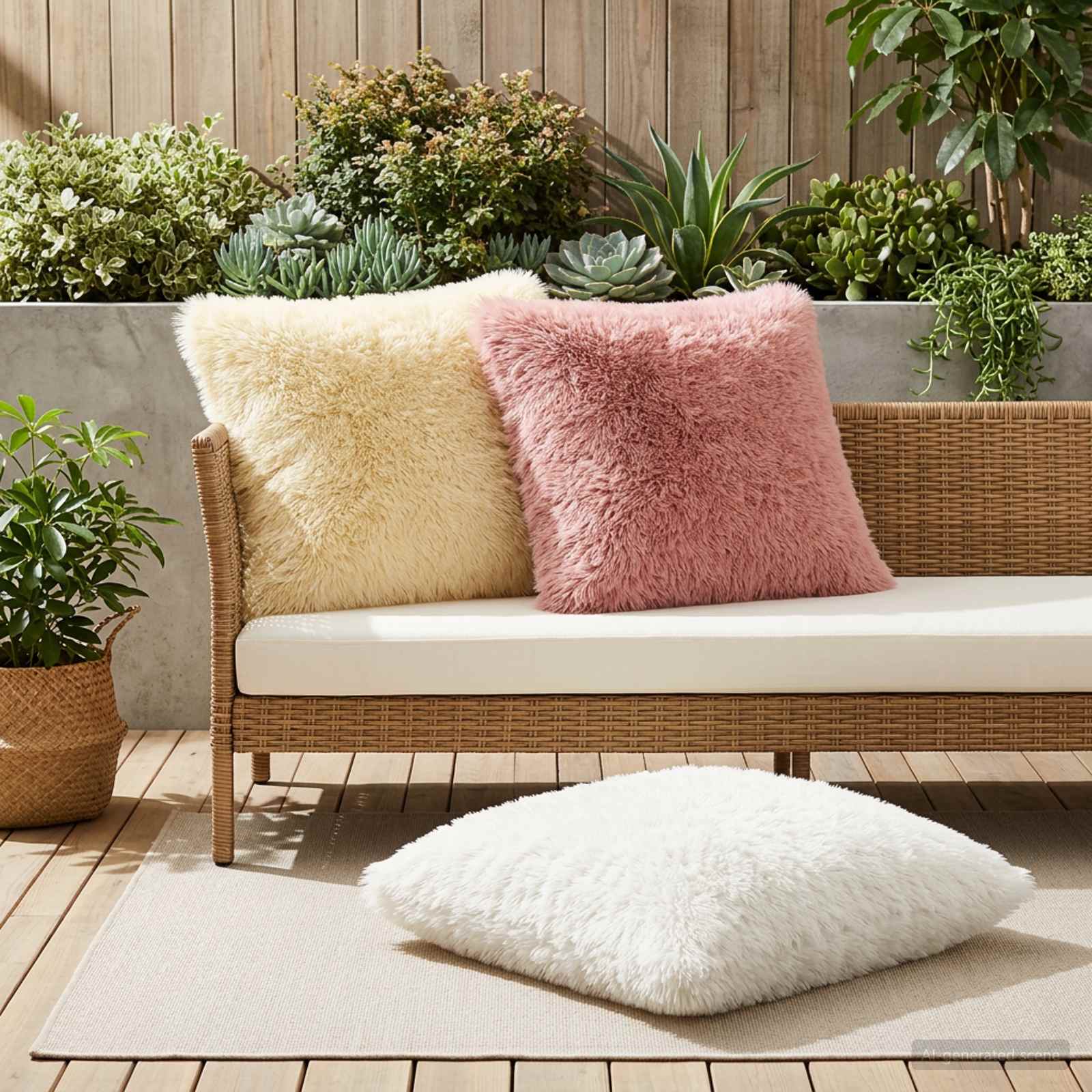 Kussensloop 6 pcs HEERLEN Wit 80 x 80 cm PV Fleece