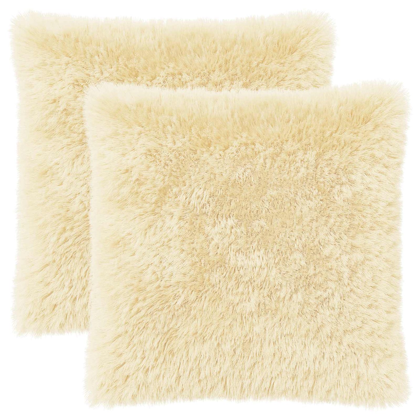 Kussensloop 2 pcs HEERLEN Crèmekleurig 65 x 65 cm PV Fleece