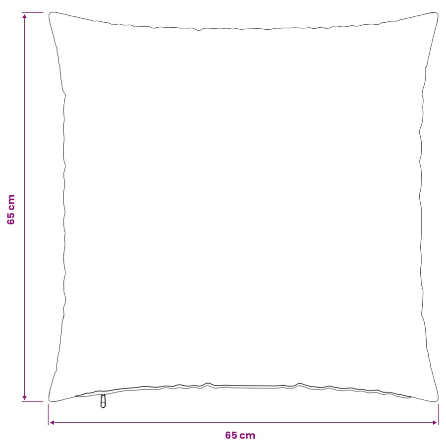 Kussensloop 2 pcs HEERLEN Crèmekleurig 65 x 65 cm PV Fleece