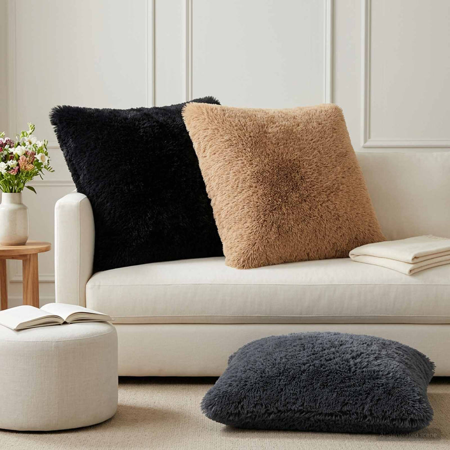 Kussensloop 6 pcs HEERLEN Antracietkleurig 65 x 65 cm PV Fleece