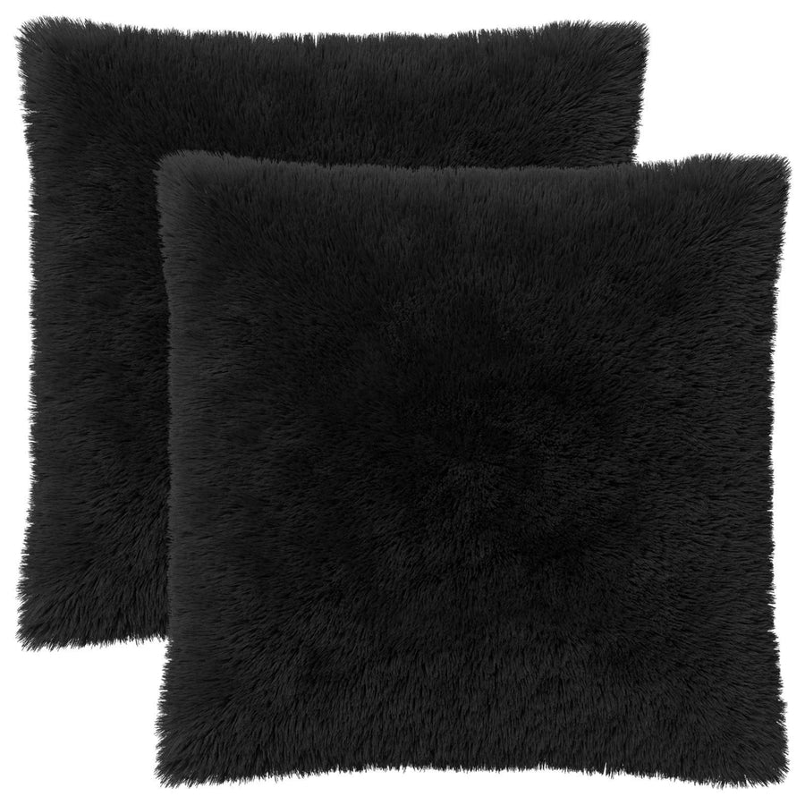 Kussensloop 2 pcs HEERLEN Zwart 65 x 65 cm PV Fleece