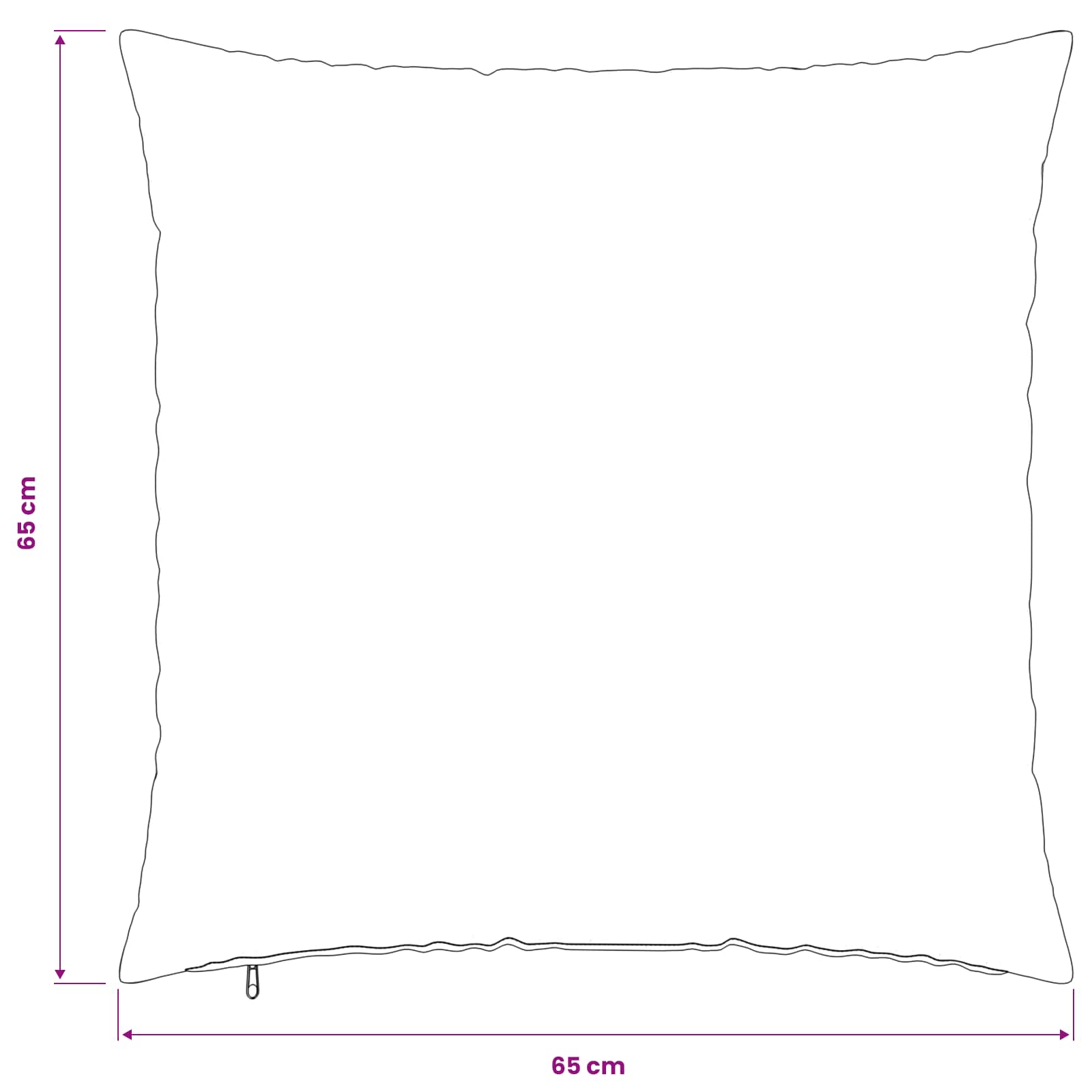 Kussensloop 2 pcs HEERLEN Antracietkleurig 65 x 65 cm PV Fleece