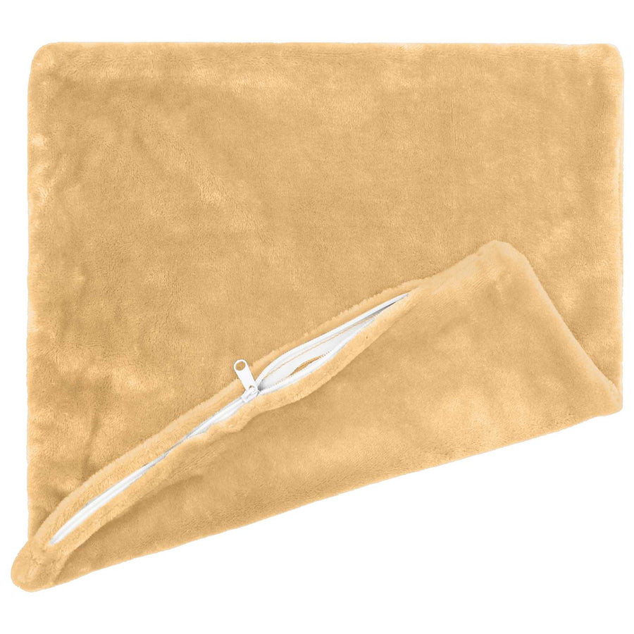 Kussensloop 2 st HEERLEN Taupe 65 x 65 cm Flanel