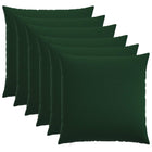 Kussensloop 6 st donkergroen 70x70 cm polyester