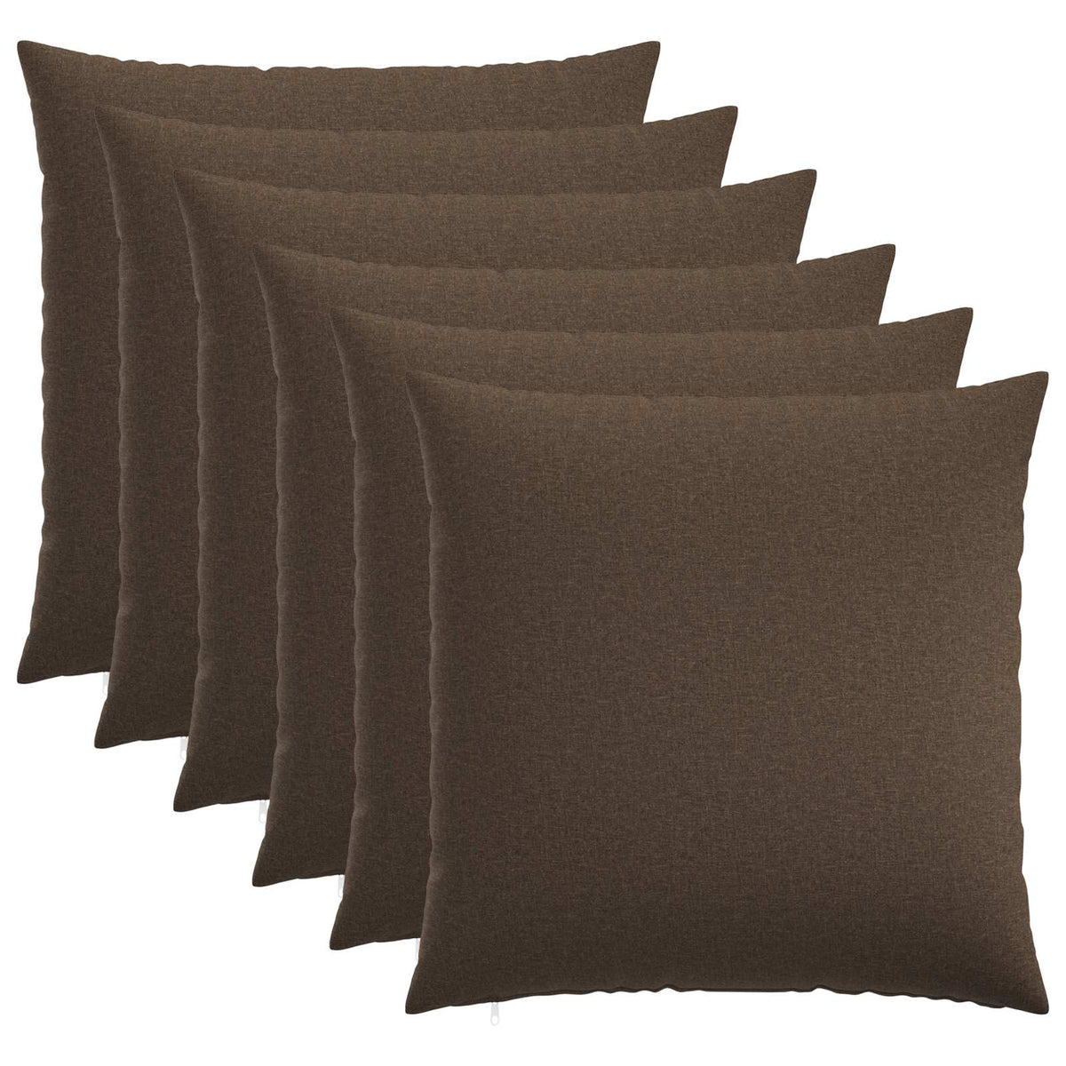 Kussensloop 6 st HEERLEN Taupe 70 x 70 cm Stof