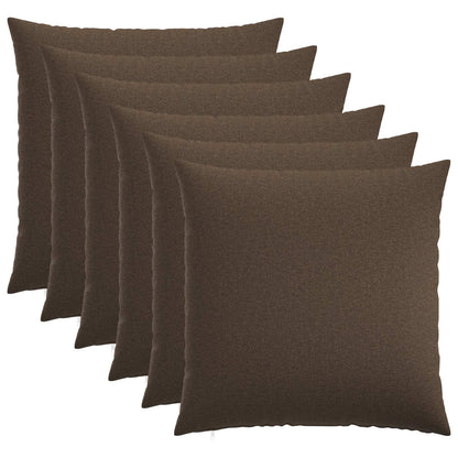 Kussensloop 6 st HEERLEN Taupe 70 x 70 cm Stof