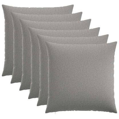 Kussensloop 6 st HEERLEN Wolkengrijs 70 x 70 cm Stof