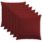 Kussensloop 6 st wijnrood 70x70 cm polyester