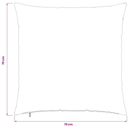 Kussensloop 6 st HEERLEN Lichtgeel 70 x 70 cm Stof