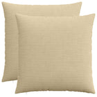 Kussensloop 2 stuks groen grijs 70x70 cm corduroy