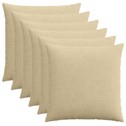 Kussensloop 70x70 cm groengrijs corduroy 6 stuks