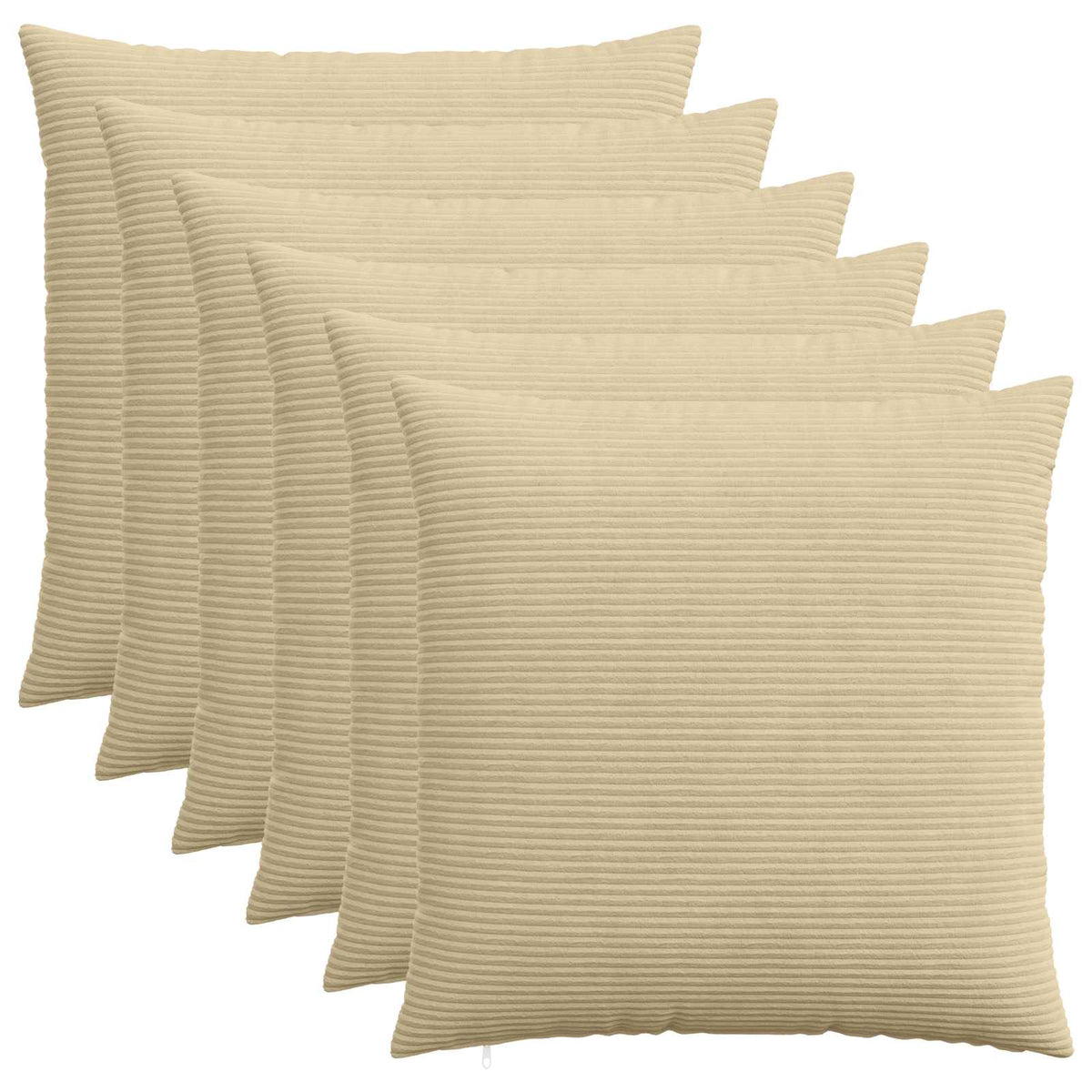 Kussensloop 6 pcs HEERLEN Groen Grijs 70 x 70 cm corduroy