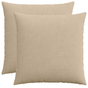 Kussensloop taupe 70x70 cm 2 stuks corduroy