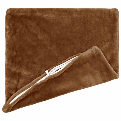 Kussensloop 2 st HEERLEN Licht Bruin 70 x 70 cm Flanel