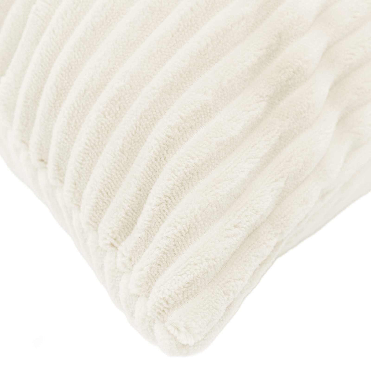Kussensloop 6 pcs HEERLEN Crèmekleurig 80 x 80 cm corduroy