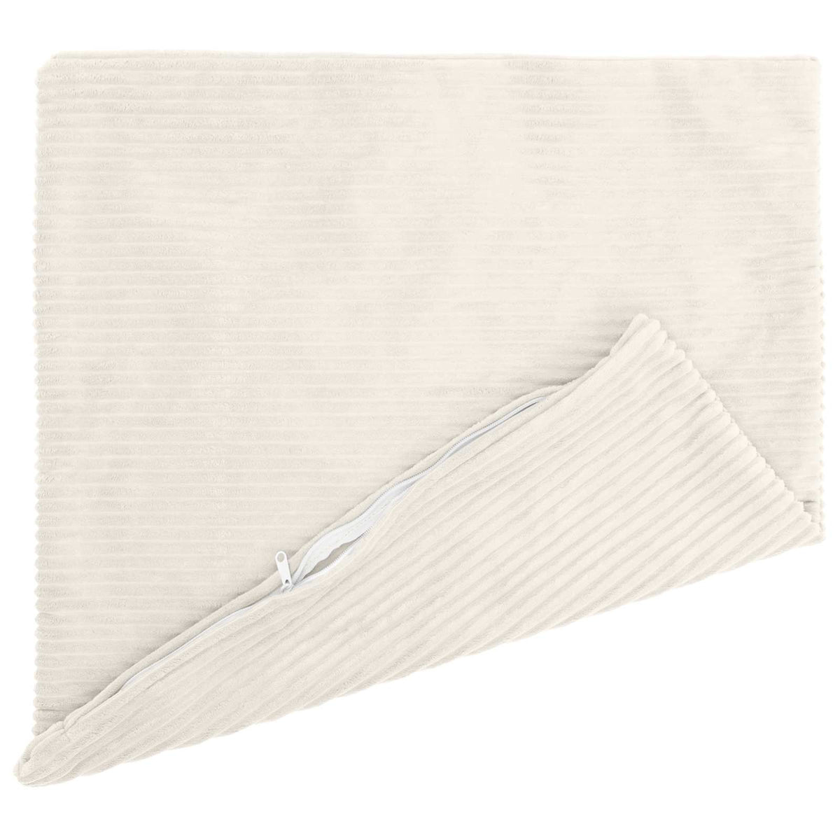 Kussensloop 6 pcs HEERLEN Crèmekleurig 80 x 80 cm corduroy