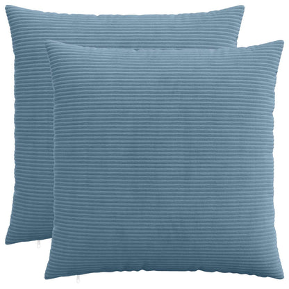Kussensloop 2 pcs HEERLEN Blauw 80 x 80 cm corduroy