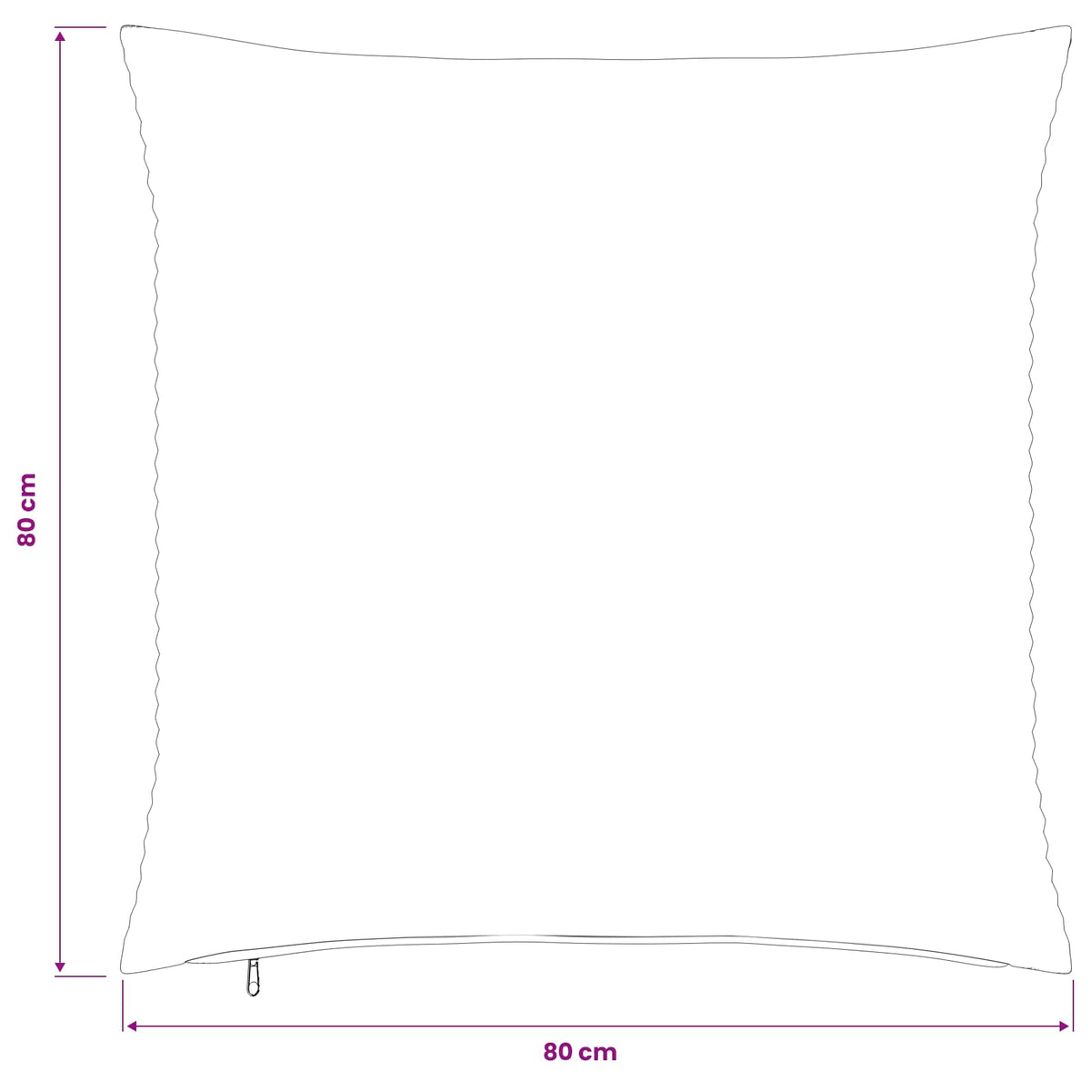 Kussensloop 2 pcs HEERLEN Geel 80 x 80 cm corduroy