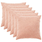 Kussensloop 80x80 cm roze bouclé set van 6