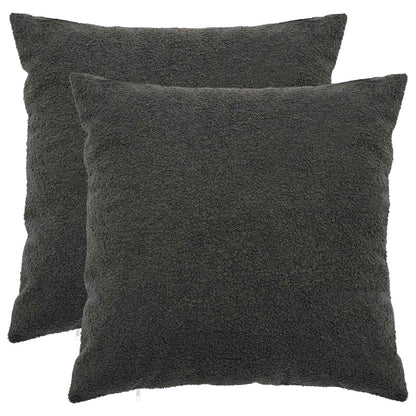 Kussensloop 2 pcs HEERLEN Donkergrijs 80 x 80 cm Bouclé