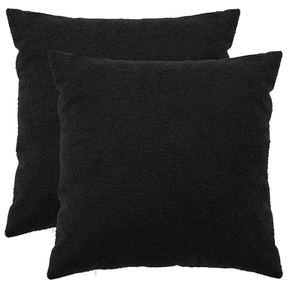 Kussensloop 2 pcs HEERLEN Zwart 80 x 80 cm Bouclé