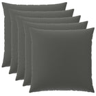Kussensloop 6 pcs HEERLEN Antraciet 80 x 80 cm Polyester