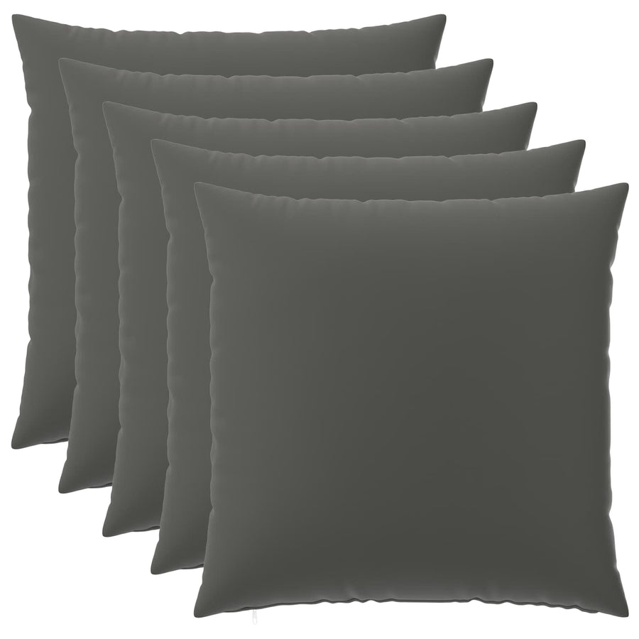 Kussensloop 6 pcs HEERLEN Antraciet 80 x 80 cm Polyester
