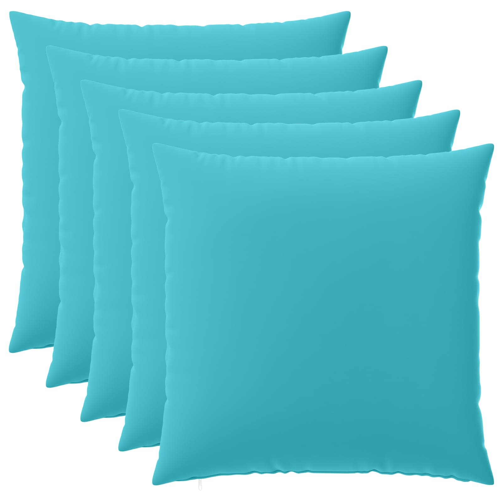 Kussensloop 6 pcs HEERLEN Turquoise 80 x 80 cm Polyester