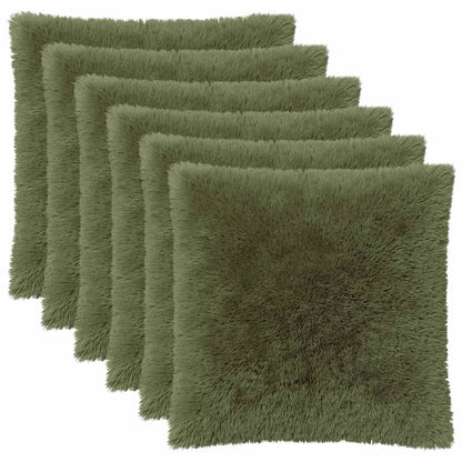 Kussensloop 6 pcs HEERLEN Groen 80 x 80 cm PV Fleece