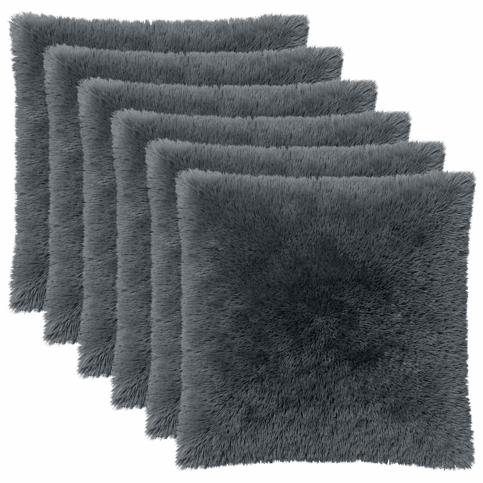 Kussensloop 6 pcs HEERLEN Antracietkleurig 80 x 80 cm PV Fleece