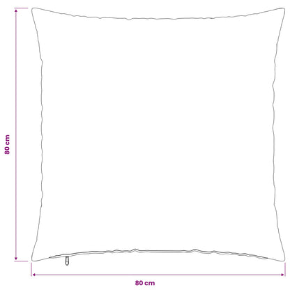 Kussensloop 6 st HEERLEN Wit 80 x 80 cm Nep Konijnenbont